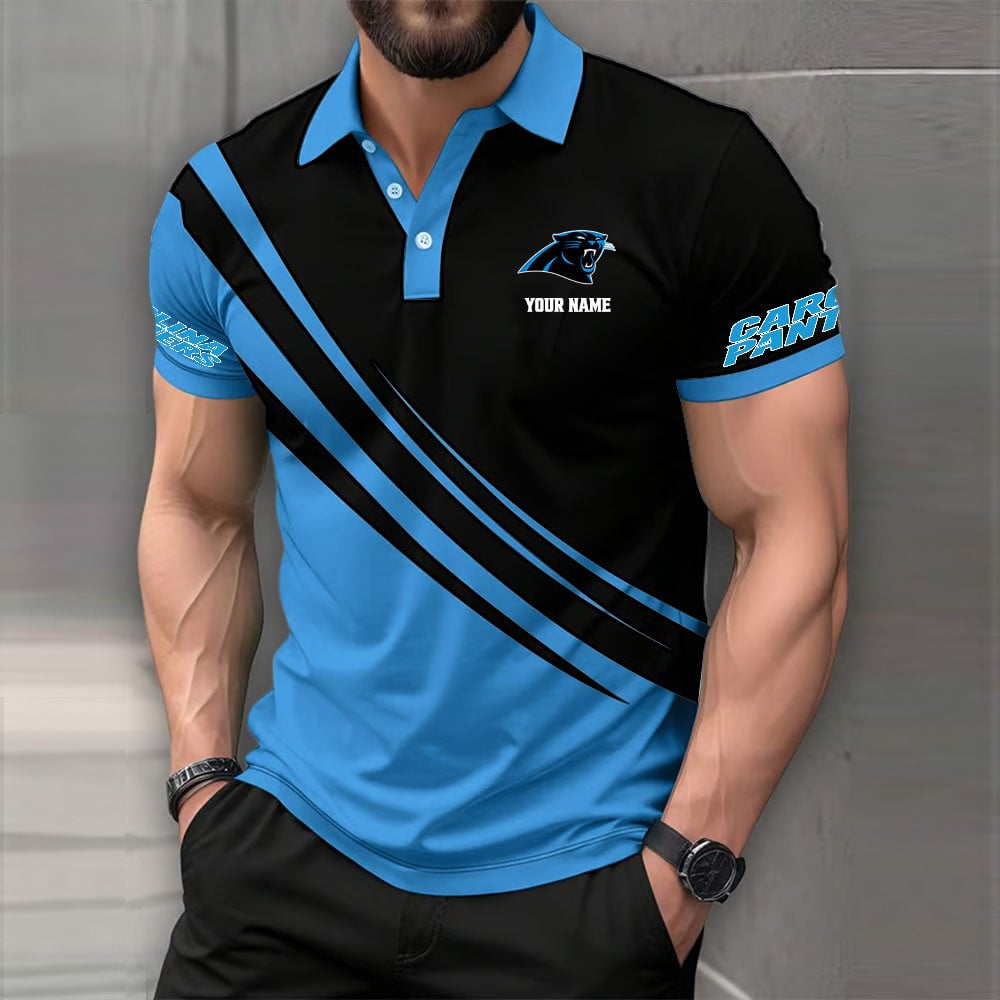 [SPECIAL OFFER] NEW CUSTOMIZED NFL23 CLP CAROLINA PANTHERS POLO SHIRT