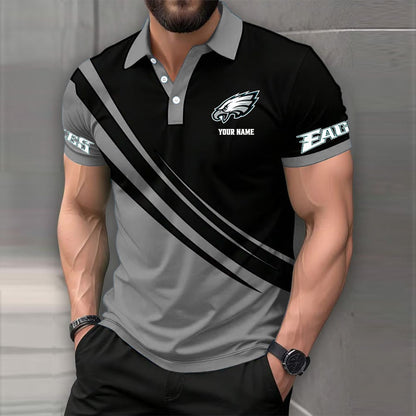 [SPECIAL OFFER] NEW CUSTOMIZED NFL02 PPE PHILADELPHIA EAGLES POLO SHIRT