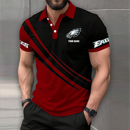 [SPECIAL OFFER] NEW CUSTOMIZED NFL02 PPE PHILADELPHIA EAGLES POLO SHIRT