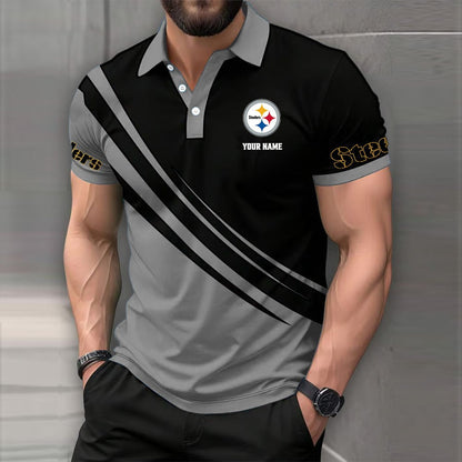 [SPECIAL OFFER] NEW CUSTOMIZED NFL14 PSB PITTSBURGH STEELERS POLO SHIRT