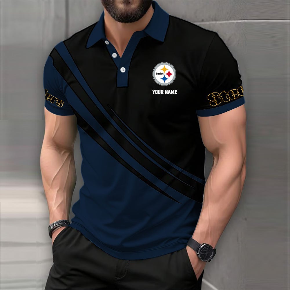 [SPECIAL OFFER] NEW CUSTOMIZED NFL14 PSB PITTSBURGH STEELERS POLO SHIRT