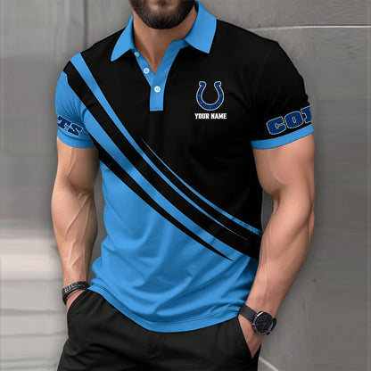 [SPECIAL OFFER] NEW CUSTOMIZED NFL17 IDC INDIANAPOLIS COLTS POLO SHIRT
