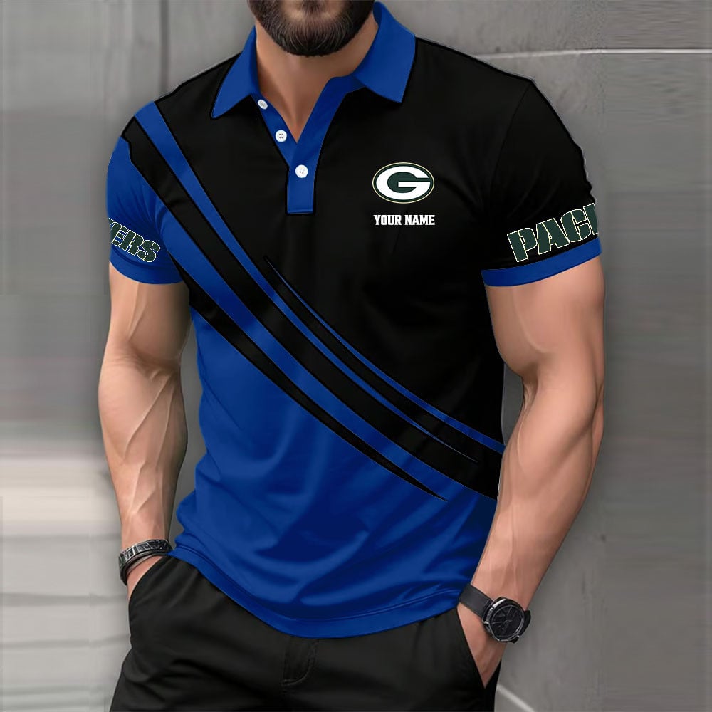 [SPECIAL OFFER] NEW CUSTOMIZED NFL08 GBP GREEN BAY PACKERS POLO SHIRT