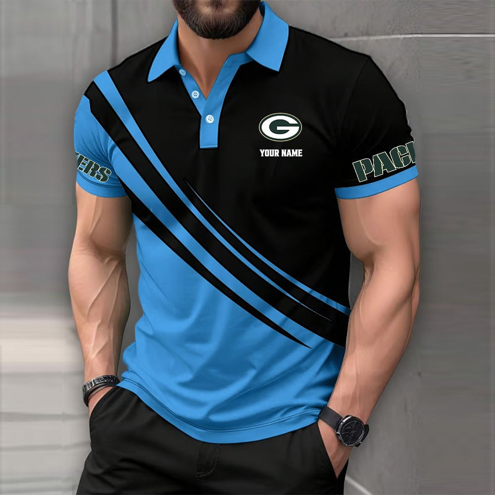 [SPECIAL OFFER] NEW CUSTOMIZED NFL08 GBP GREEN BAY PACKERS POLO SHIRT