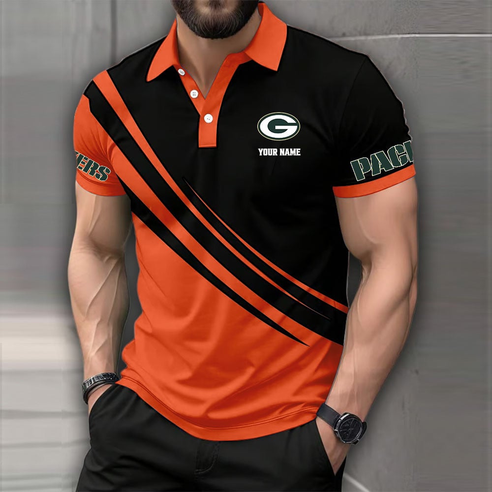 [SPECIAL OFFER] NEW CUSTOMIZED NFL08 GBP GREEN BAY PACKERS POLO SHIRT