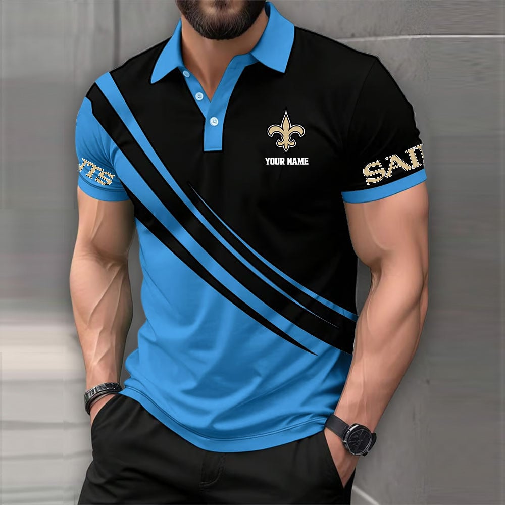 [SPECIAL OFFER] NEW CUSTOMIZED NFL24 NOS NEW ORLEANS SAINTS POLO SHIRT