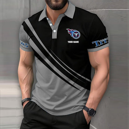 [SPECIAL OFFER] NEW CUSTOMIZED NFL31 TST TENNESSEE TITANS POLO SHIRT