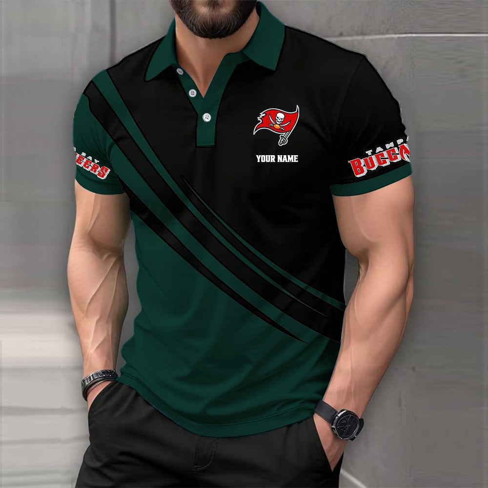 [SPECIAL OFFER] NEW CUSTOMIZED NFL10 TBB TAMPA BAY BUCCANEERS POLO SHIRT