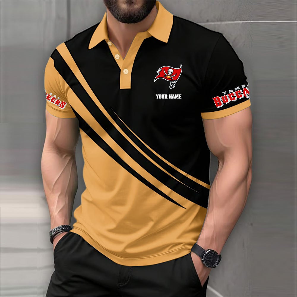 [SPECIAL OFFER] NEW CUSTOMIZED NFL10 TBB TAMPA BAY BUCCANEERS POLO SHIRT