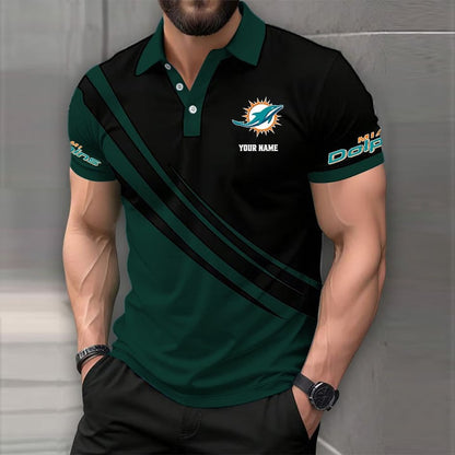 [SPECIAL OFFER] NEW CUSTOMIZED NFL19 MDP MIAMI DOLPHINS POLO SHIRT