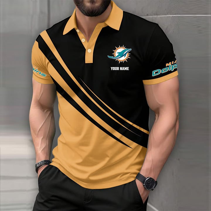 [SPECIAL OFFER] NEW CUSTOMIZED NFL19 MDP MIAMI DOLPHINS POLO SHIRT