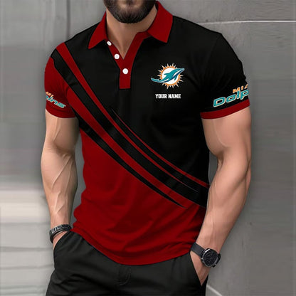 [SPECIAL OFFER] NEW CUSTOMIZED NFL19 MDP MIAMI DOLPHINS POLO SHIRT