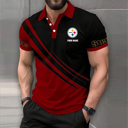 [SPECIAL OFFER] NEW CUSTOMIZED NFL14 PSB PITTSBURGH STEELERS POLO SHIRT