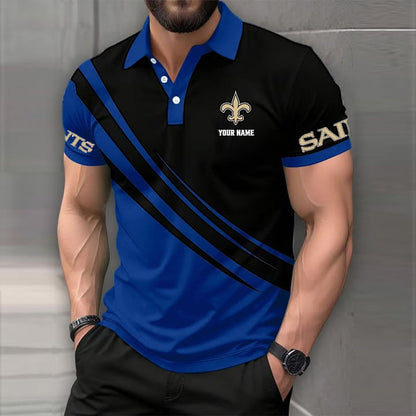 [SPECIAL OFFER] NEW CUSTOMIZED NFL24 NOS NEW ORLEANS SAINTS POLO SHIRT