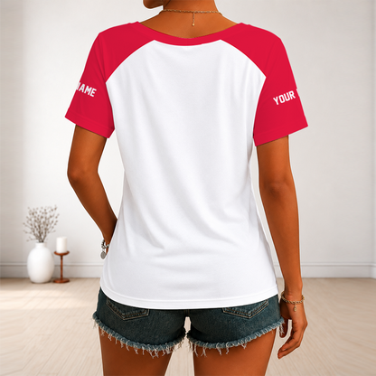 [FAN FAVORITE] NEW CUSTOMIZED WNBA01 ALD ATLANTA DREAM V-NECK FEMALE SHIRT
