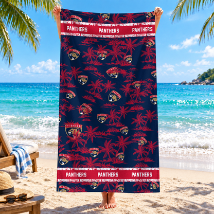[SUPER SALE] NEW CUSTOMIZED NHL01 FPT FLORIDA PANTHERS BEACH TOWEL