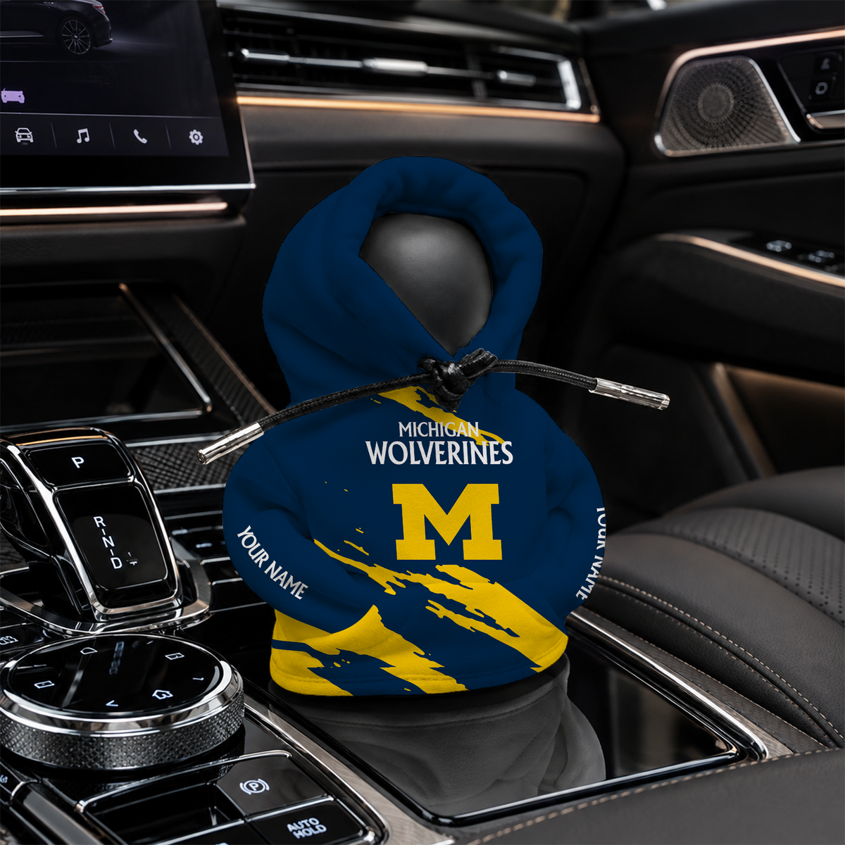 [FAN FAVORITE] NEW CUSTOMIZED NCAA CWS01 MIW MICHIGAN WOLVERINES AUTOMOTIVE HOODIE SHIFT KNOB COVER