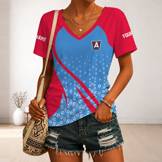 [FAN FAVORITE] NEW CUSTOMIZED WNBA01 ALD ATLANTA DREAM V-NECK FEMALE SHIRT
