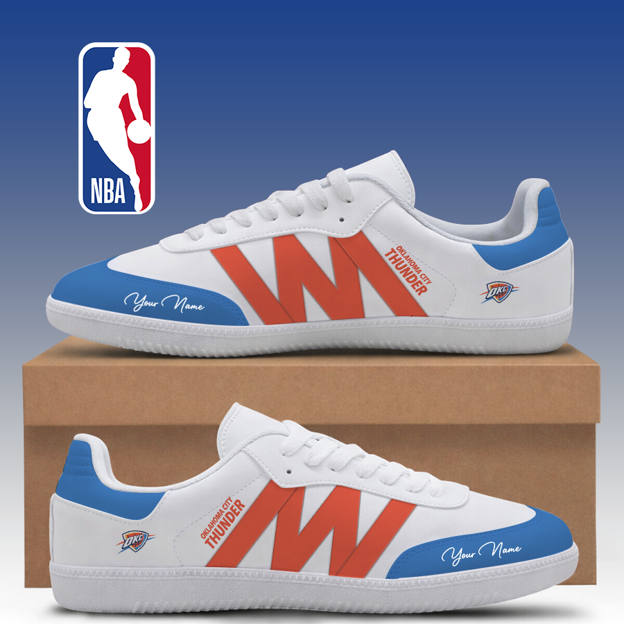 [HOT DEAL] NEW CUSTOMIZED NBA01 OCT OKLAHOMA CITY THUNDER CLASSIC SNEAKERS