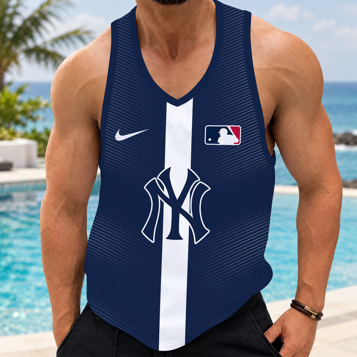 [FLASH SALE] NEW CUSTOMIZED MLB01 NYY NEW YORK YANKEES UNISEX TANK TOP