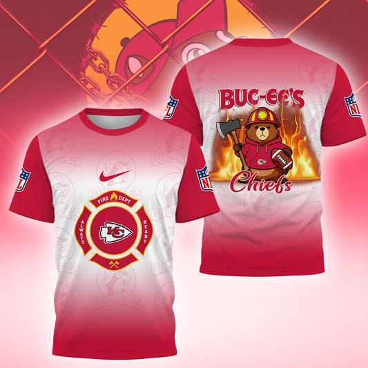 [SPECIAL OFFER] NEW CUSTOMIZED NFL01 KCC KANSAS CITY CHIEFS BUC-EE'S T-SHIRT, HOODIE & ZIP HOODIE