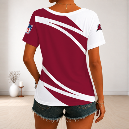 [SPECIAL OFFER] NEW CUSTOMIZED NFL10 TBB TAMPA BAY BUCCANEERS V-NECK FEMALE SHIRT