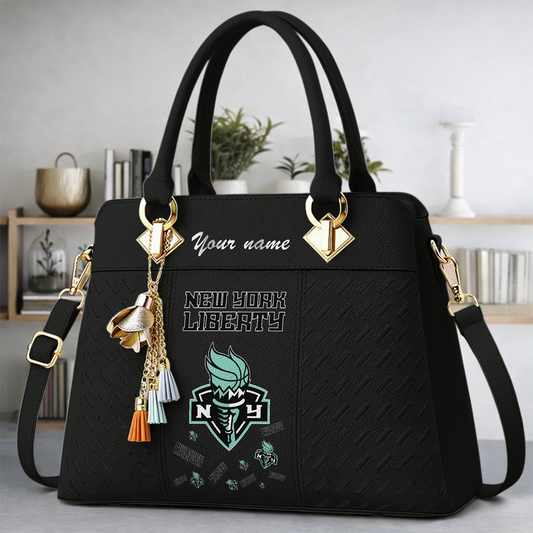 [FAN FAVORITE] NEW CUSTOMIZED WNBA10 NYL NEW YORK LIBERTY MULTICOLOR HANDBAG