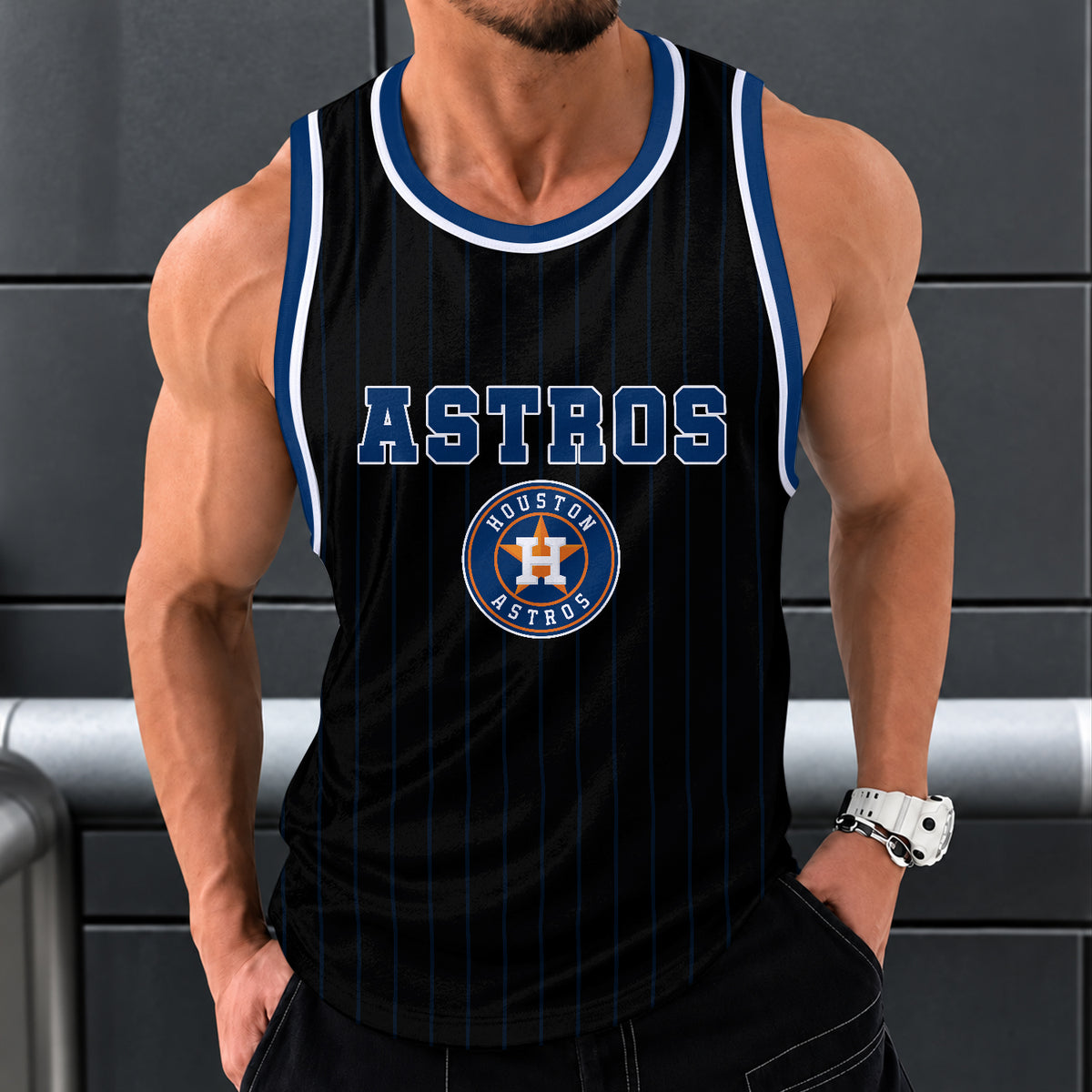 [FLASH SALE] NEW CUSTOMIZED MLB10 HAS HOUSTON ASTROS UNISEX TANK TOP
