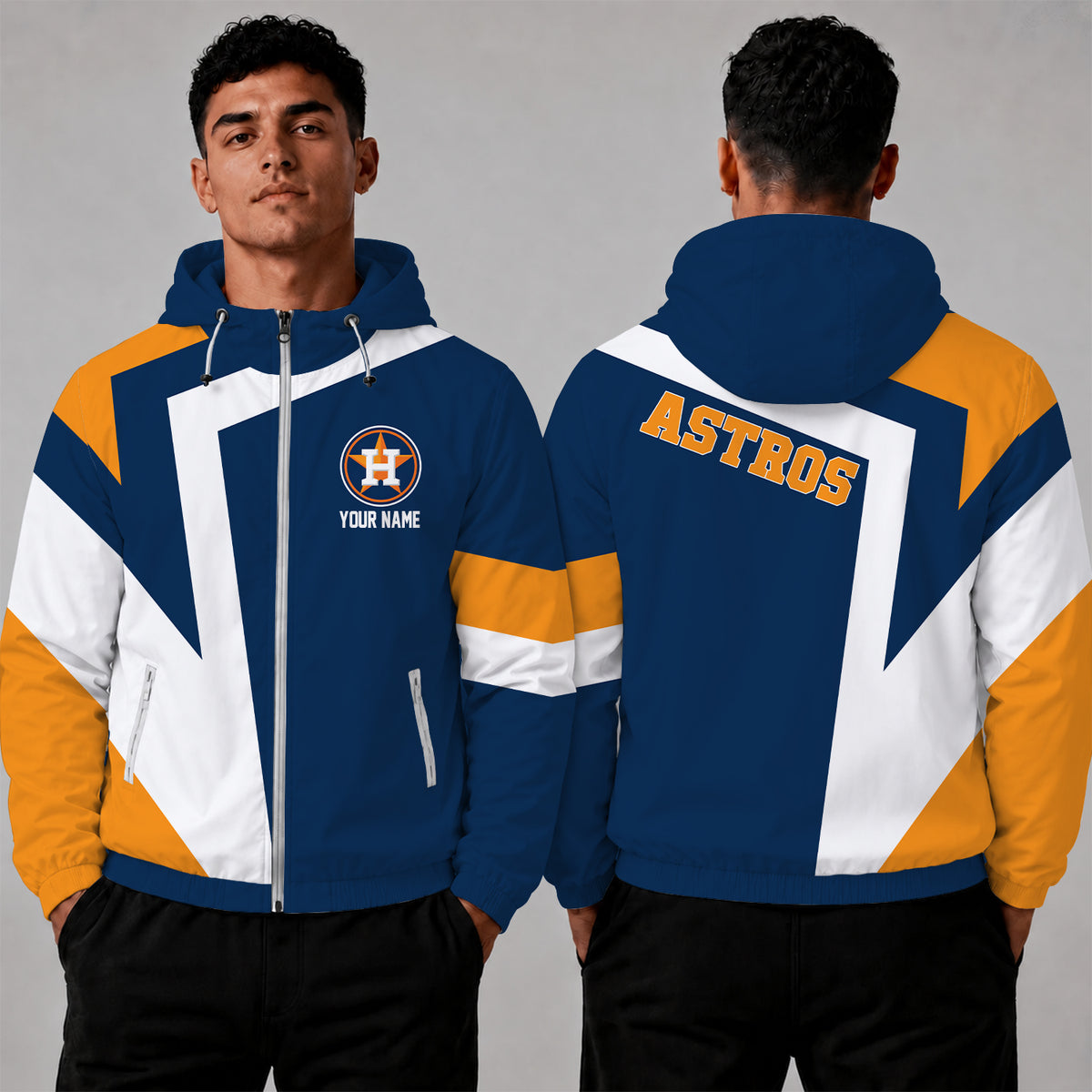 [FLASH SALE] NEW CUSTOMIZED MLB10 HAS HOUSTON ASTROS WINDBREAKER JACKET