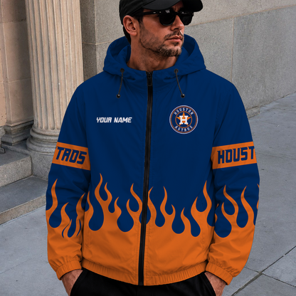 [FLASH SALE] NEW CUSTOMIZED MLB10 HAS HOUSTON ASTROS WINDBREAKER JACKET