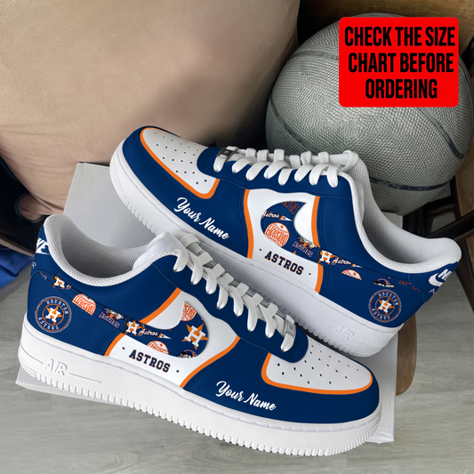 [FLASH SALE] NEW CUSTOMIZED MLB10 HAS HOUSTON ASTROS AF1 SHOES