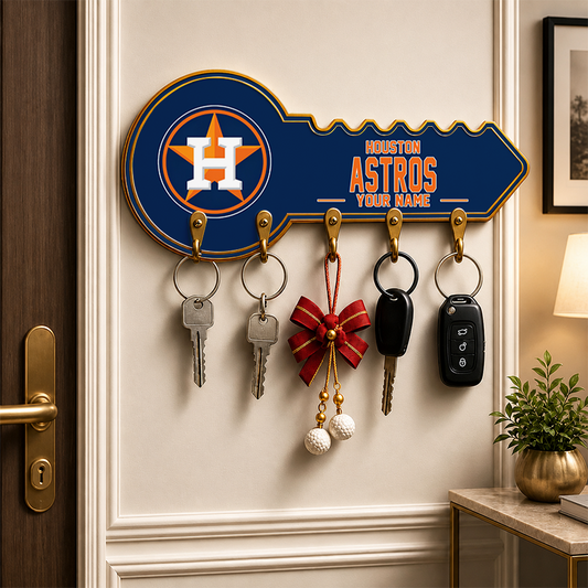 [FLASH SALE] NEW CUSTOMIZED MLB10 HAS HOUSTON ASTROS WALL KEY HOLDER FOR HOME