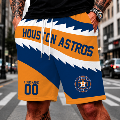 [FLASH SALE] NEW CUSTOMIZED MLB10 HAS HOUSTON ASTROS SHORT PANTS