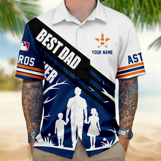 LIMITED EDITION - NEW CUSTOMIZED MLB10 HAS HOUSTON ASTROS UNISEX HAWAIIAN SHIRT