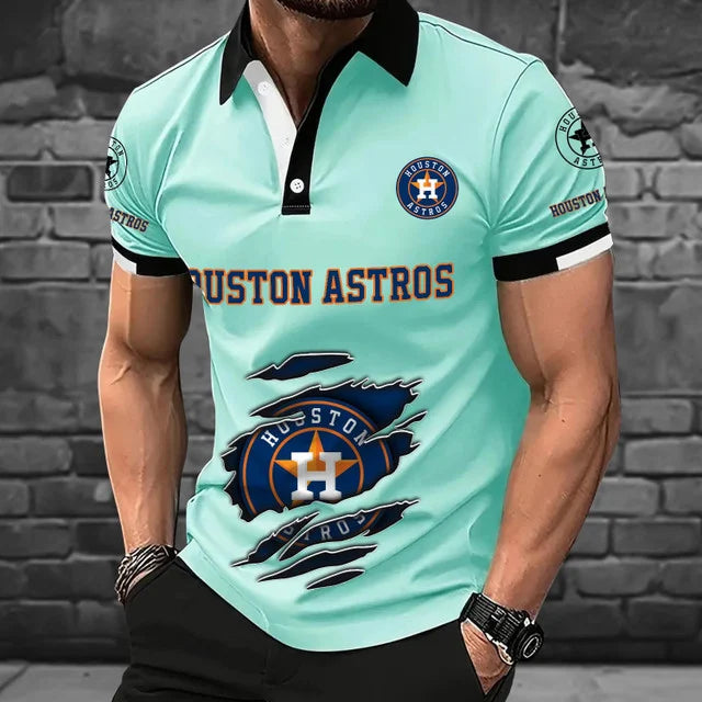 [FLASH SALE] NEW CUSTOMIZED MLB10 HAS HOUSTON ASTROS POLO SHIRT