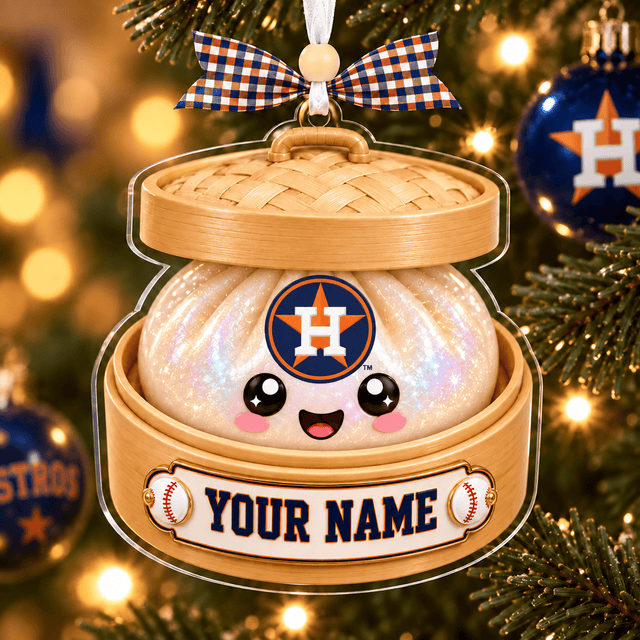 [FLASH SALE] NEW CUSTOMIZED MLB10 HAS HOUSTON ASTROS CHRISTMAS ACRYLIC ORNAMENT