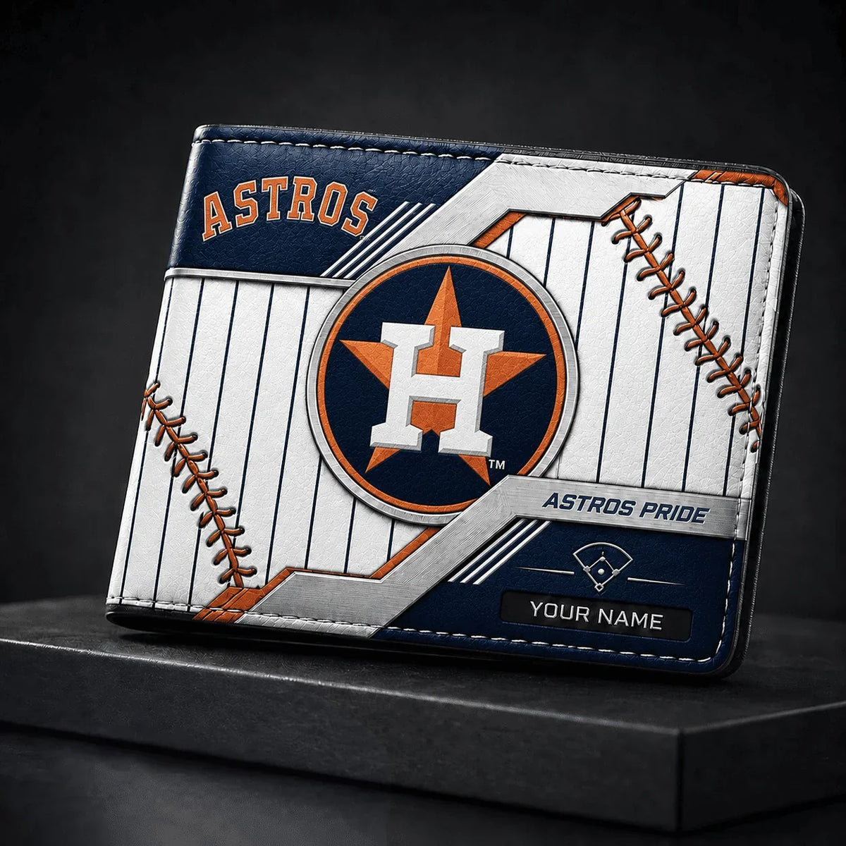 [FLASH SALE] NEW CUSTOMIZED MLB10 HAS HOUSTON ASTROS LEATHER WALLET