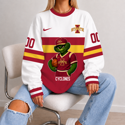 [FAN FAVORITE] NEW CUSTOMIZED NCAA MAM10 ISC IOWA STATE CYCLONES STRAPPY UNISEX SWEATSHIRT