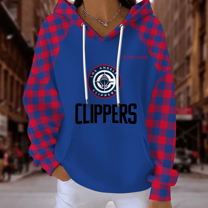 [HOT DEAL] NEW CUSTOMIZED NBA10 LCL LOS ANGELES CLIPPERS  RIBBED HOODIE & SWEATSHIRT