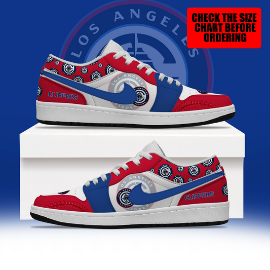 [HOT DEAL] NEW CUSTOMIZED NBA10 LCL LOS ANGELES CLIPPERS AIR JORDAN LOW SHOES