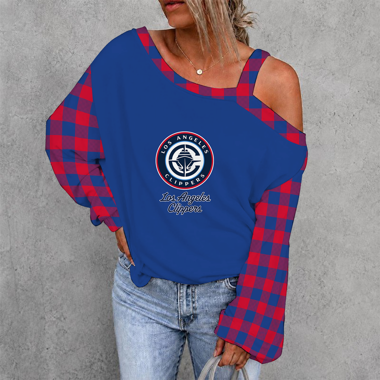 [HOT DEAL] NEW CUSTOMIZED NBA10 LCL LOS ANGELES CLIPPERS DROP SHOULDER SWEATSHIRT