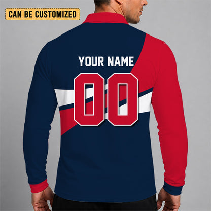 [HOT DEAL] NEW CUSTOMIZED NBA10 LCL LOS ANGELES CLIPPERS MEN LONG SLEEVE POLO