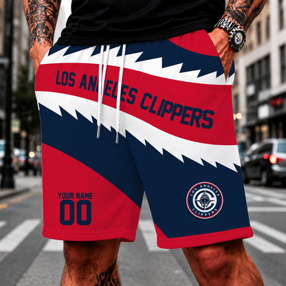 [HOT DEAL] NEW CUSTOMIZED NBA10 LCL LOS ANGELES CLIPPERS SHORT PANTS