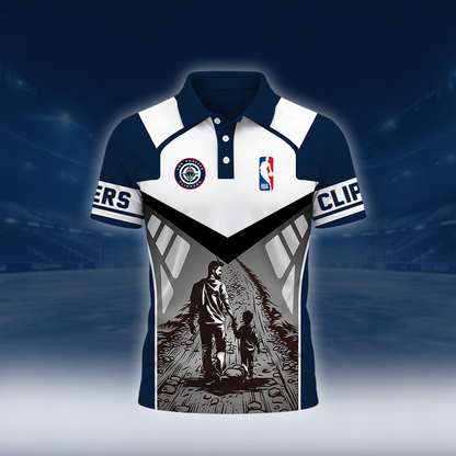 [HOT DEAL] NEW CUSTOMIZED NBA10 LCL LOS ANGELES CLIPPERS POLO SHIRT