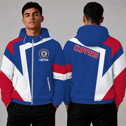 [HOT DEAL] NEW CUSTOMIZED NBA10 LCL LOS ANGELES CLIPPERS WINDBREAKER JACKET