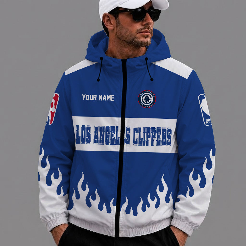[HOT DEAL] NEW CUSTOMIZED NBA10 LCL LOS ANGELES CLIPPERS WINDBREAKER JACKET