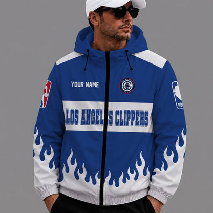 [HOT DEAL] NEW CUSTOMIZED NBA10 LCL LOS ANGELES CLIPPERS WINDBREAKER JACKET
