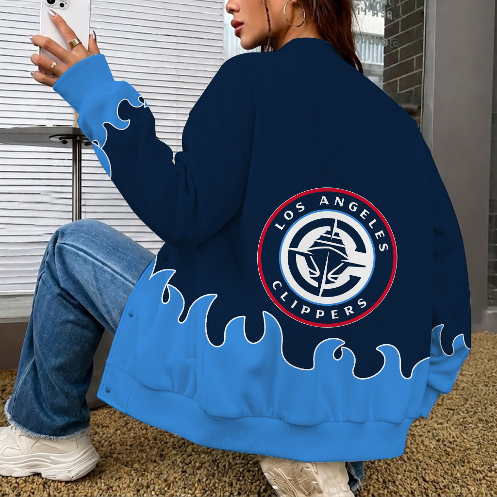 [HOT DEAL] NEW CUSTOMIZED NBA10 LCL LOS ANGELES CLIPPERS BASEBALL JACKET, SATIN VARSITY JACKET