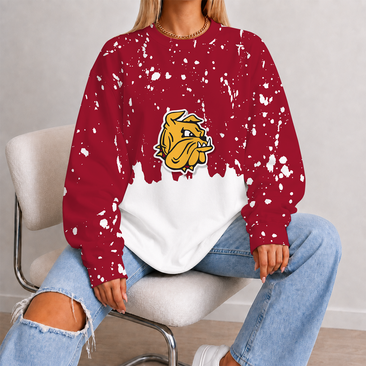 [FAN FAVORITE] NEW CUSTOMIZED NCAA MFF10 MDB MINNESOTA DULUTH BULLDOGS UNISEX SWEATSHIRT