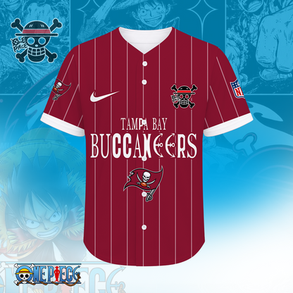 [SPECIAL OFFER] NEW CUSTOMIZED NFL10 TBB TAMPA BAY BUCCANEERS BASEBALL JERSEY